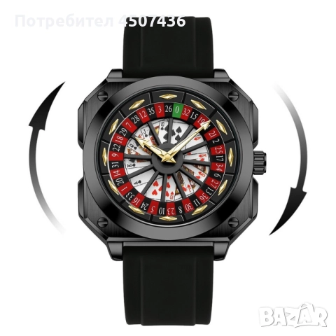 VA VA VOOM спортен часовник с функция за рулетка,силиконова каишка, светещ квадратен циферблат,3ATM, снимка 2 - Мъжки - 52746469