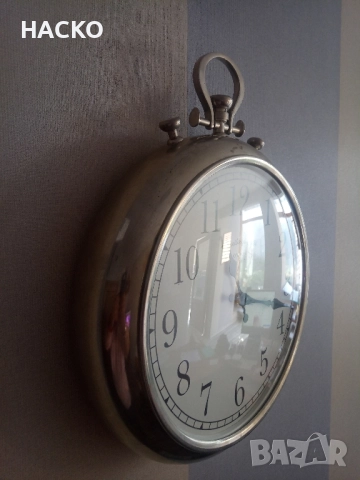 Голям СТАР Стенен ЧАСОВНИК с Кварцов Механизъм, снимка 3 - Антикварни и старинни предмети - 51811141