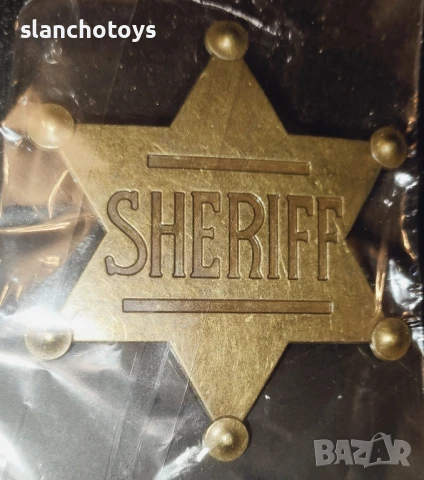 Масивна полицейска значка от бронз/Значка на Шериф, снимка 7 - Играчки за стая - 45108931