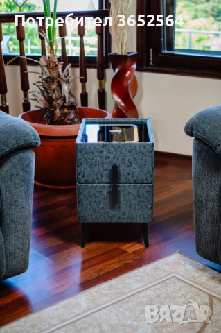 Смарт Шкаф: Модел MINI - безжично зареждане, Bluetooth стерео тонколона 20W, USB-A & USB-C, LED , снимка 3 - Шкафове - 52482467