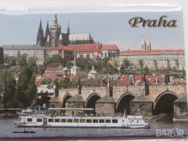 Метален магнит от Прага, снимка 3 - Колекции - 43231029
