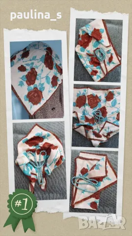 Седем различни броя / Разкошен винтидж шал от времето на соц-а / вносен шал 