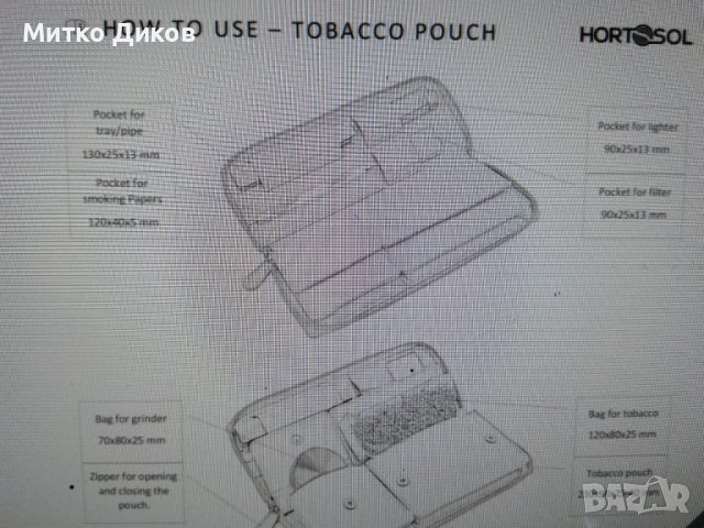 Hortozol маркова нова чантичка с цип естествена кожа 230х95мм за тютюн лула запалка и други, снимка 13 - Табакери - 43701897