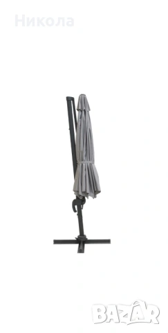 Продавам Градински чадър Pisa 3,5m сив, снимка 2 - Други стоки за дома - 53403433