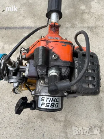 Бензинов Тример Stihl с нож, снимка 2 - Градинска техника - 50208891