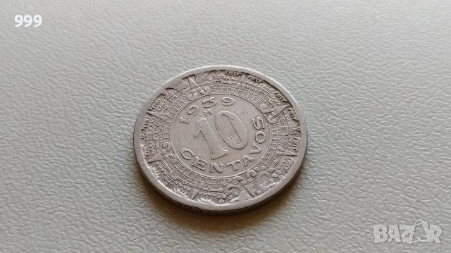 10 сентавос 1939 Мексико