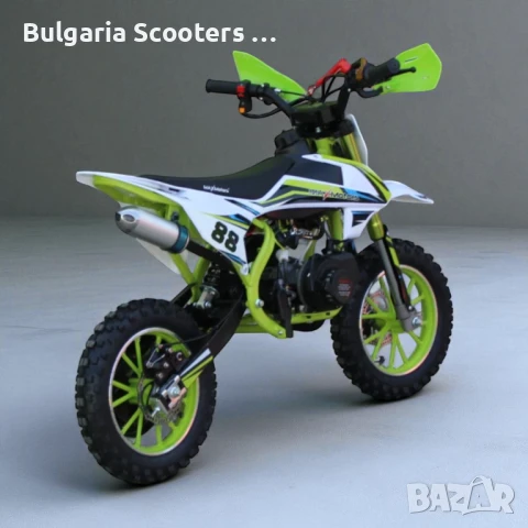 Детски бензинов кросов мотор MaxMotors MX SPORT 49CC - Green, снимка 4 - Мотоциклети и мототехника - 51269835
