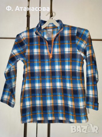 Детски пуловер от полар Quechua за зимни спортове, 4-5г., нов, с подарък, снимка 2 - Детски пуловери и жилетки - 35392739