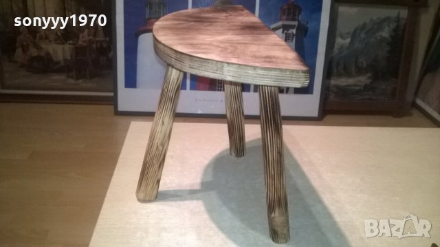 трикрако столче-арт антик-38х32х17см, снимка 4 - Колекции - 28184879