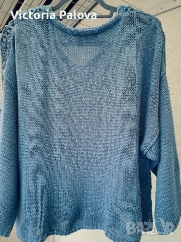 Прекрасна бутикова блуза кроп MARC ABBAS EXCLUSIV, снимка 6 - Блузи с дълъг ръкав и пуловери - 43485105
