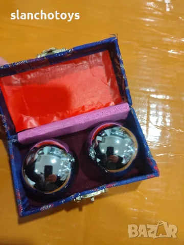 Baoding топки,44мм,звънтящи/хармонични топки. За релаксация  Yin and Yang / Ин и Ян / Baoding, Метал, снимка 3 - Други игри - 46103896