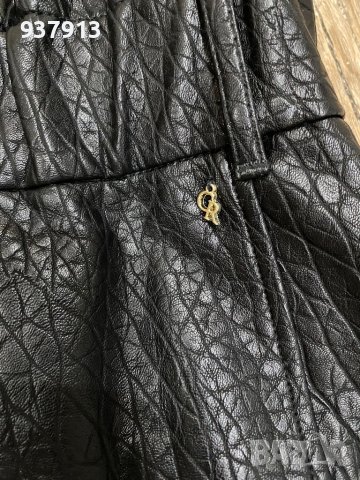 Кожена черна пола, снимка 2 - Поли - 43481215