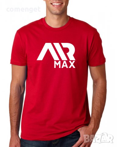 ХИТ! Мъжки тениски AIR MAX принт! Поръчай модел с ТВОЯ идея!, снимка 3 - Тениски - 29676622