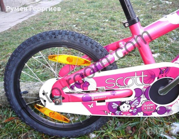 Детски велосипед/колело 16” Scott Contessa JR, алуминиева рамка, розов, контра , снимка 12 - Велосипеди - 43843167