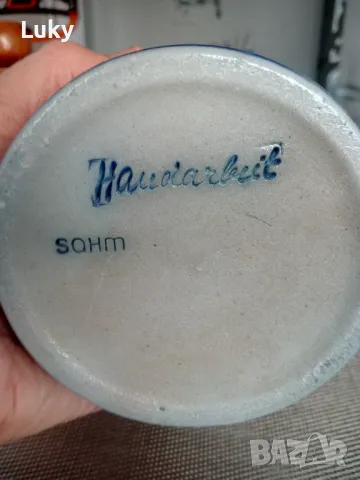 Старинна,красива,немска халба.Маркирана., снимка 7 - Антикварни и старинни предмети - 48121960