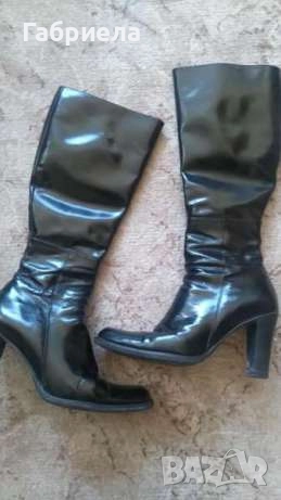 Ботуши естествена кожа, лак, снимка 2 - Дамски ботуши - 52594540