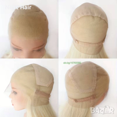 Руса перука с цяла дантела - 70 см, висок клас, снимка 7 - Аксесоари за коса - 52878575