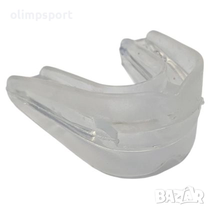 Протектор за уста за бокс и други бойни изкустваMASTERS, Двоен, Прозрачен.