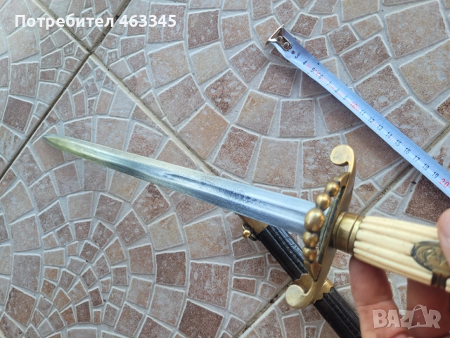 Нож, кама, кинжал, кортик. Британски морски кортик, снимка 15 - Антикварни и старинни предмети - 51444797