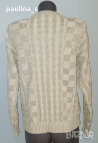 Памучен брандов пуловер, рядка находка"Chemise Lacoste"® / голям размер , снимка 4 - Пуловери - 14594277
