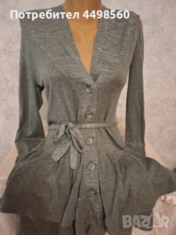 Дамска Жилетка с колан, снимка 4 - Жилетки - 51157971