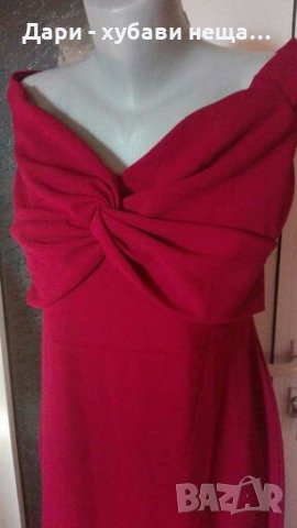 Еластична рокля, цвят бордо👗🍀XL, 2XL, 3XL👗🍀арт.2035, снимка 2 - Рокли - 33550299