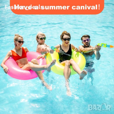 Нов комплект от 6 мощни водни пистолета бластера уръдия  плаж море 3г+ плажни играчки, снимка 5 - Други - 33671354