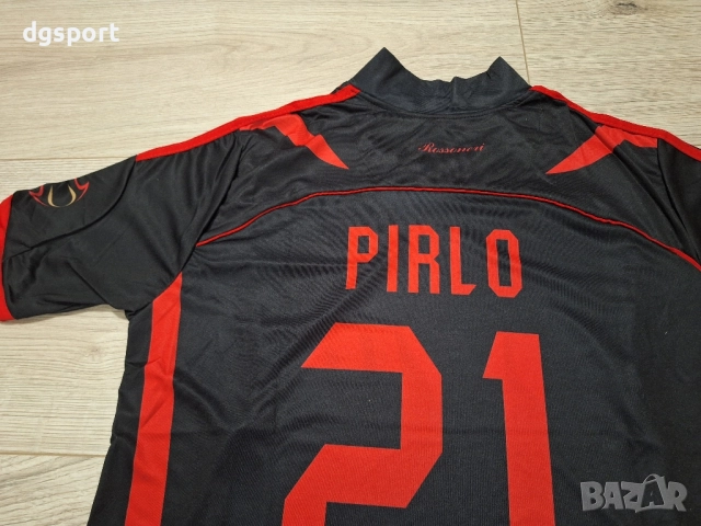 Футболна фланелка на МИЛАН#Андреа Пирло#21#ретро модел сезон 2007/2008!, снимка 2 - Футбол - 52200912