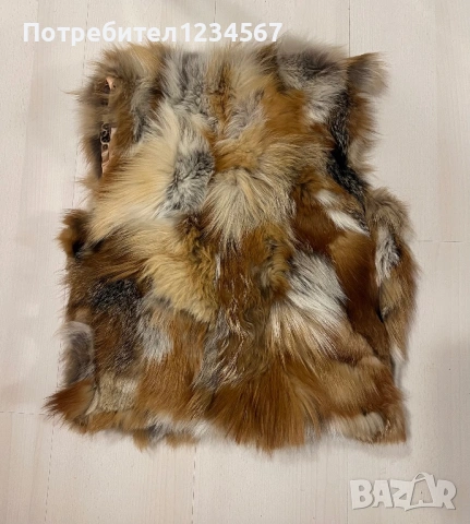 Уникален елек от естествен косъм ХС, С рр, нов, снимка 2 - Елеци - 53459286