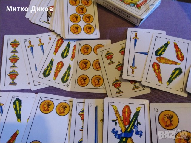 Naipes cartas espanolas нови Испански маркови карти пластик 52+2 Таро карти, снимка 13 - Карти за игра - 43762933