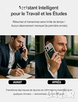 Диктофон с изкуствен интелект и транскрипция, почти човешка точност без абонамент, цифров диктофон, снимка 2 - Друга електроника - 52539833