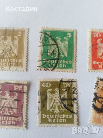 Пощенска марка 7бр-Германия райх 1924, снимка 3 - Филателия - 40020802