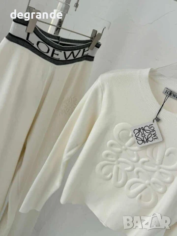 Бял дамски комплект Laowe , снимка 2 - Комплекти - 51383266
