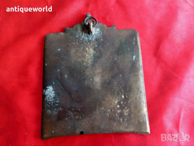 Изключително Рядка Нагръдна Руска ИКОНА Емайл, РТОВ, снимка 3 - Антикварни и старинни предмети - 43878811