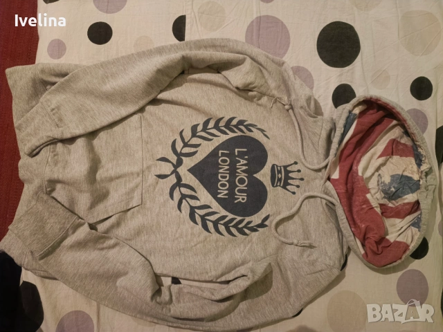 Анорак Only с американско знаме на качулката , снимка 2 - Суичъри - 53396996