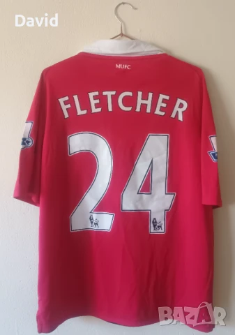 Оригинална фланелка на Манчестър Юнайтед х Дарън Флетчър 10/11, снимка 2 - Футбол - 50586482