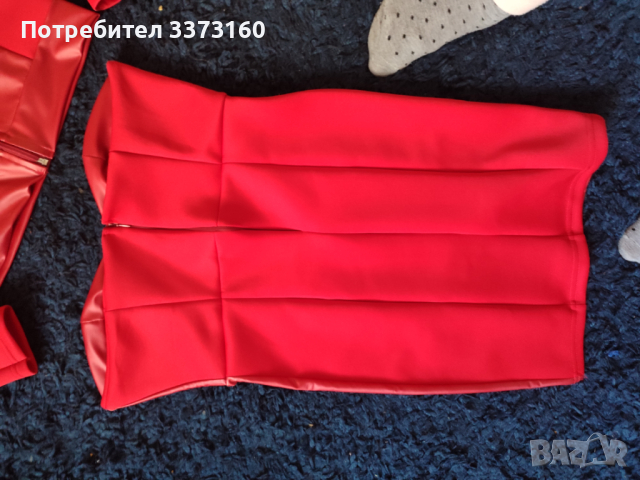 Червена стилна рокля, снимка 2 - Рокли - 44924743