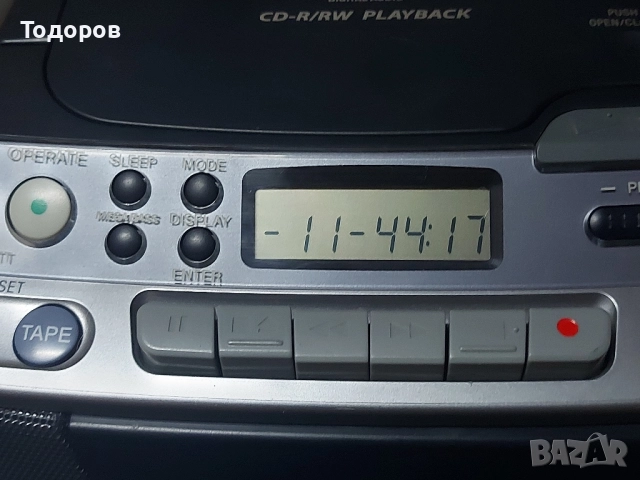 Sony CFD-S01 CD Radio Cassette Corder , снимка 10 - Радиокасетофони, транзистори - 52108695