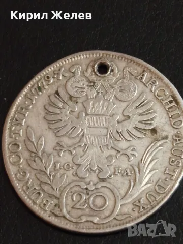 Сребърна монета 1779г. Австрия рядка уникат за КОЛЕКЦИОНЕРИ 47590, снимка 6 - Нумизматика и бонистика - 49054898