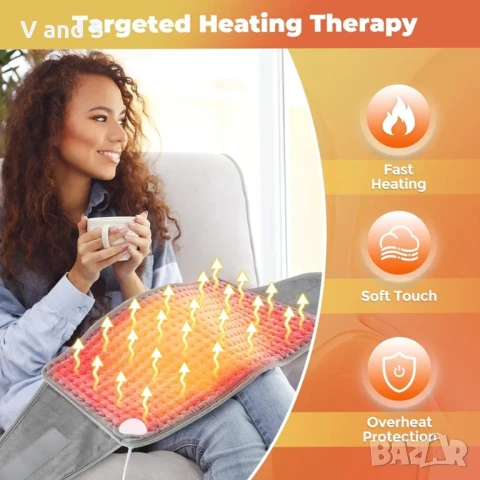 Нагряваш колан, 9 нива на нагряване, 4 настройки за време, бързо нагряване, идеална за гръ, снимка 3 - Други - 50790780