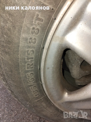 Зимни гуми с   алуминиеви джанти 15 ", снимка 4 - Гуми и джанти - 53246988