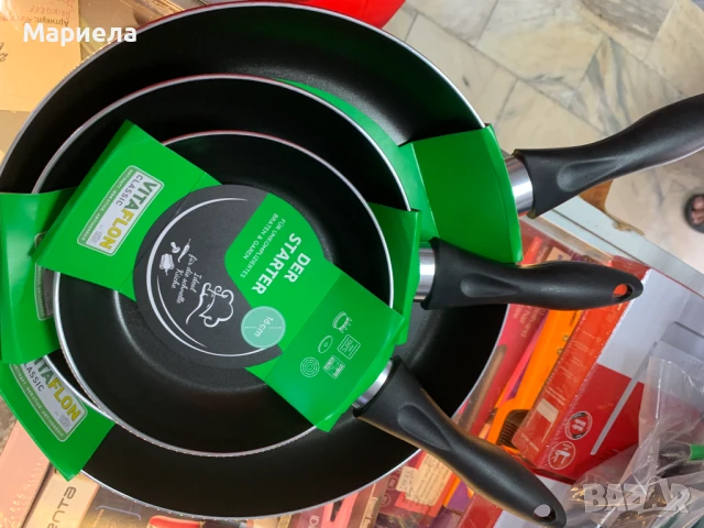 Комплект 3 немски тигана / С незалепващо покритие