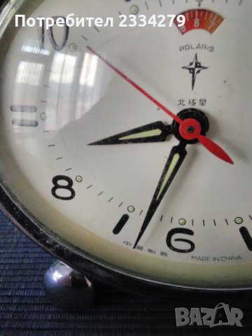  Часовник-будилник,механичен стар рядко срещан,китайски от 70-те години., снимка 10 - Антикварни и старинни предмети - 40403975