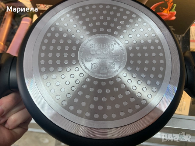 Тенджера 2,2 литра , Ковано желязо , незалепващо покритие, снимка 5 - Съдове за готвене - 53495851