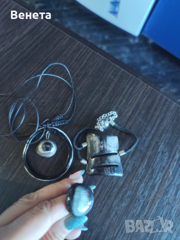 Стилни комплекти😘 изработени от кост от рог🥰, снимка 2 - Бижутерийни комплекти - 52594342