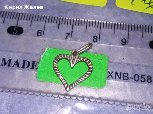 СТАР ОРНАМЕНТИРАН СЪРЦЕВИДЕН СРЕБЪРЕН АРТ ДЕКО МЕДАЛЬОН ВИСОКА ПРОБА СРЕБРО МАЙСТОРСКА РАБОТА 28612, снимка 10 - Антикварни и старинни предмети - 39379330
