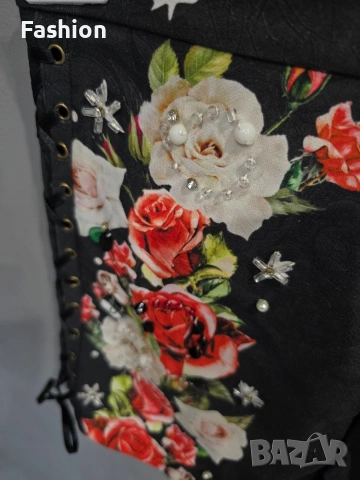 Уникални къси панталонки с висока талия, снимка 4 - Къси панталони и бермуди - 53137265