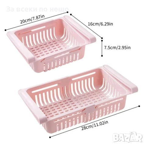 Прибиращо се чекмедже за хладилник – Практично решение за повече ред и пространство, снимка 3 - Аксесоари за кухня - 51920871