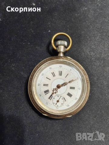 Швейцарски СРЕБЪРЕН джобен часовник 1901г. - 6 Рубина-ПЕРФЕКТЕН, снимка 12 - Джобни - 51389541