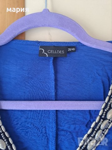 Разкошна туника в турско синьо , снимка 5 - Туники - 43228936